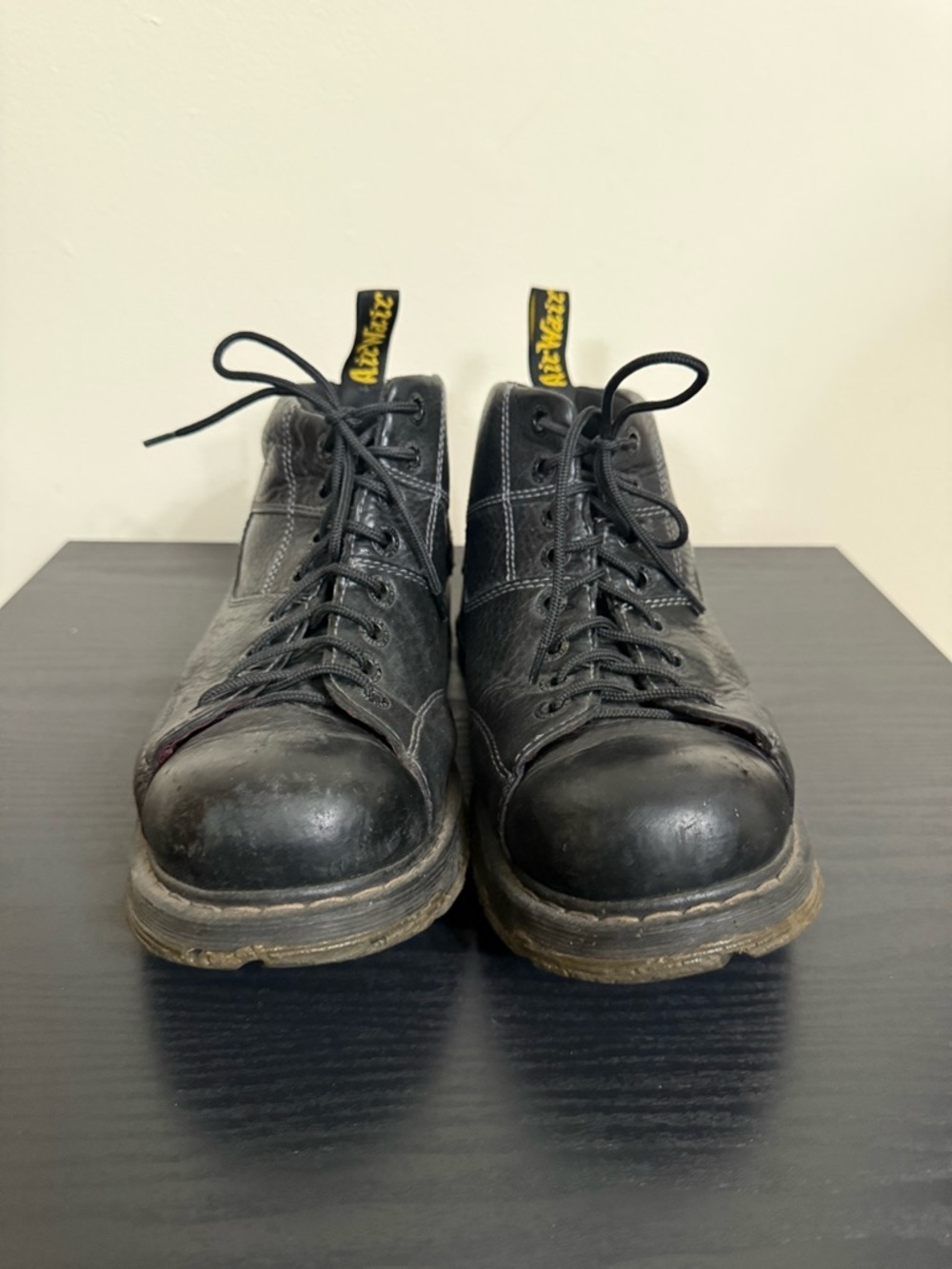 Doc Martens Vintage Grunge Air Wair Cecil Unisex Lace Up Boots Black US 11 Mens - Picture 2 of 8